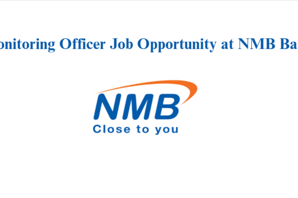 Monitoring Officer Job Opportunity at NMB Bank