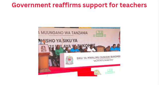 Government Reaffirms Support for Teachers